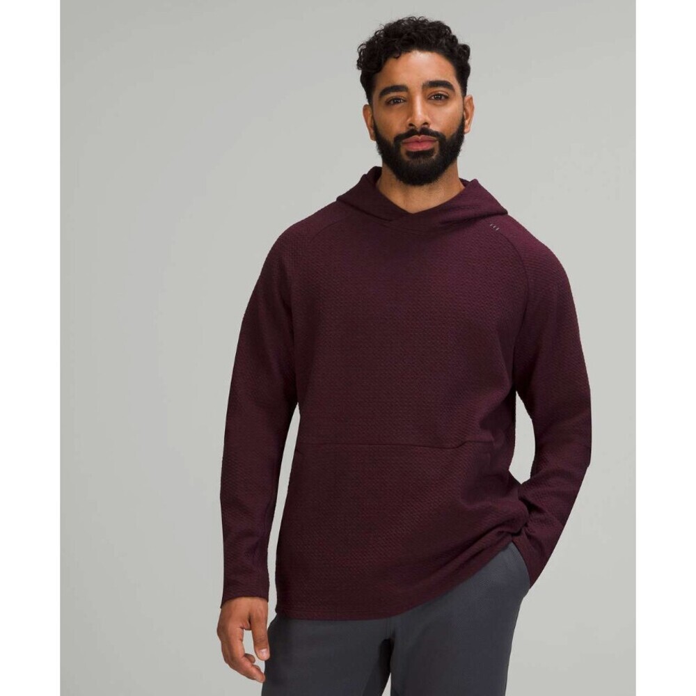 Lululemon At Ease Hoodie Heathered Cassis / Black Men's Size Medium